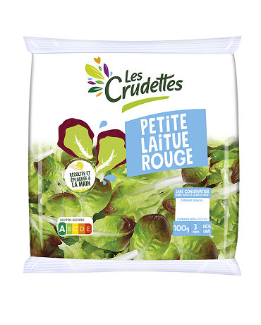 Laitues Rouges En G Salade En Sachet Pr T L Emploi Les Crudettes